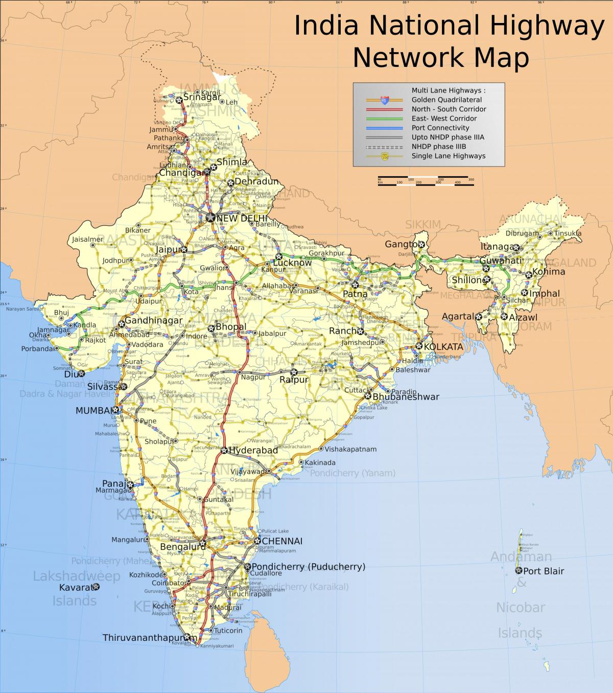 خريطة قيادة الهند